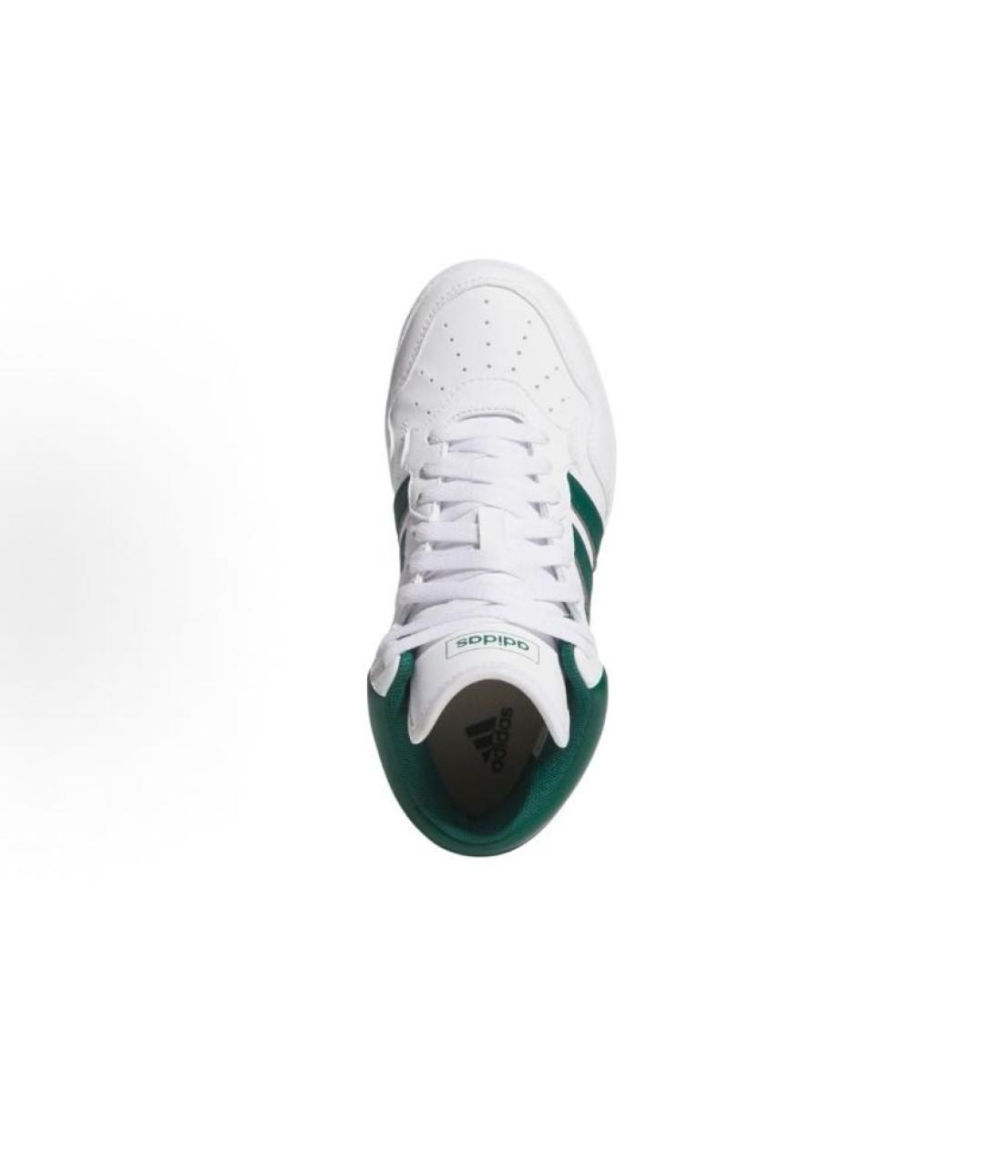 ADIDAS Белые кожаные высокие кроссовки / кеды, фото 6