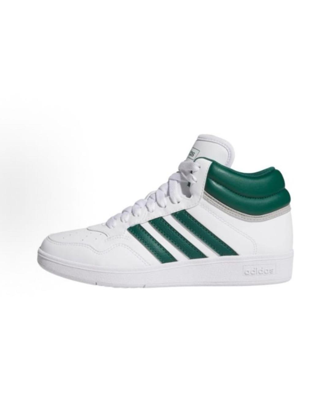 ADIDAS Белые кожаные высокие кроссовки / кеды, фото 3