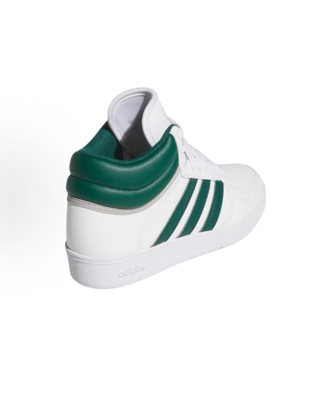 ADIDAS Белые кожаные высокие кроссовки / кеды, фото 5