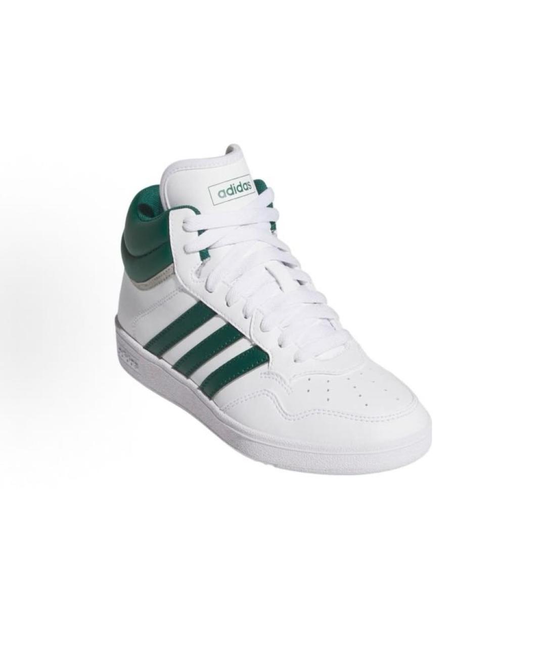 ADIDAS Белые кожаные высокие кроссовки / кеды, фото 4