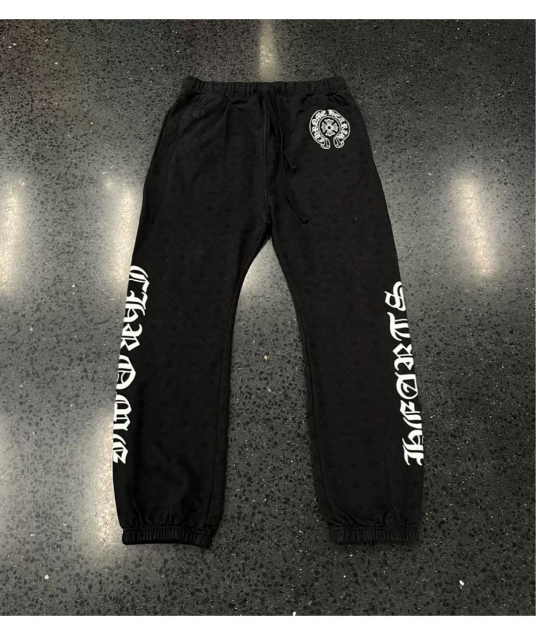 CHROME HEARTS Черные повседневные брюки, фото 5