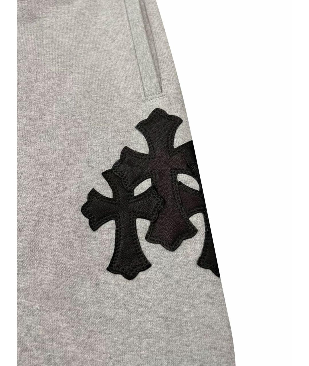 CHROME HEARTS Серые повседневные брюки, фото 9