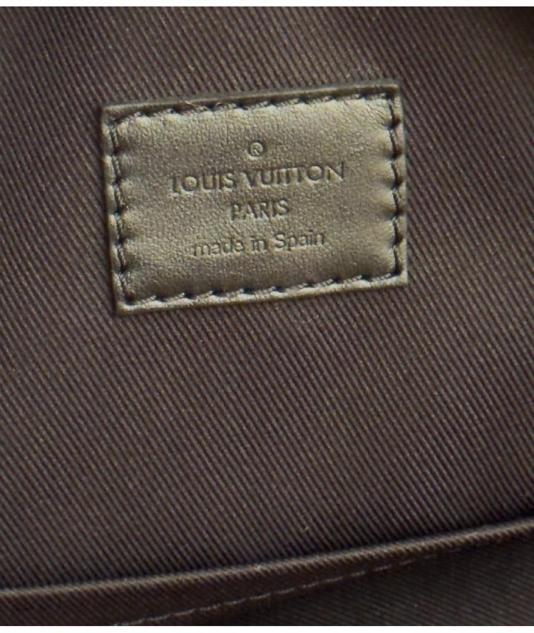 LOUIS VUITTON Черный кожаный рюкзак, фото 4