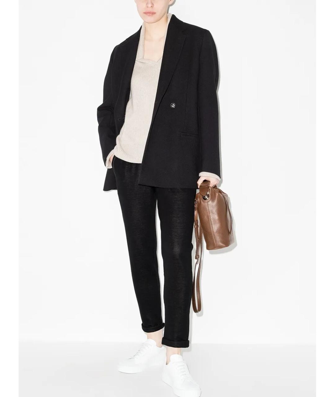 BRUNELLO CUCINELLI Черные хлопковые брюки узкие, фото 2