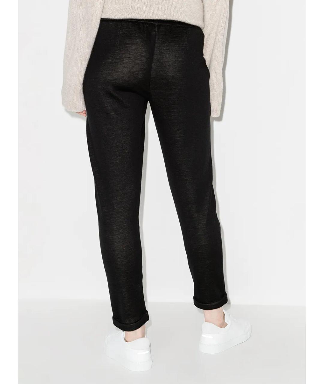 BRUNELLO CUCINELLI Черные хлопковые брюки узкие, фото 4