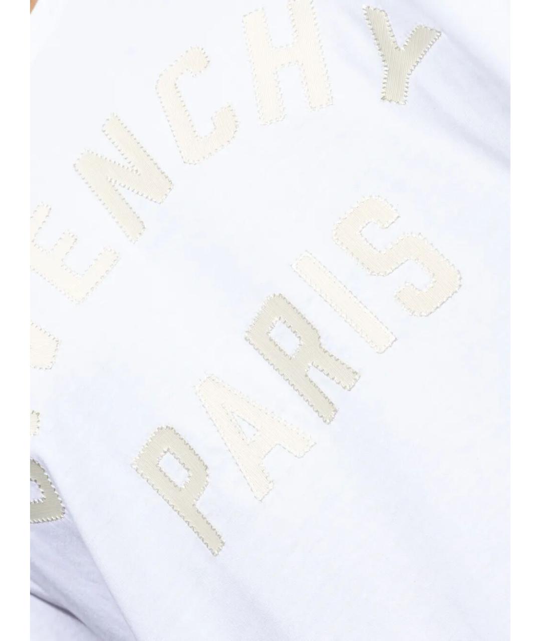 GIVENCHY Белая хлопковая футболка, фото 4