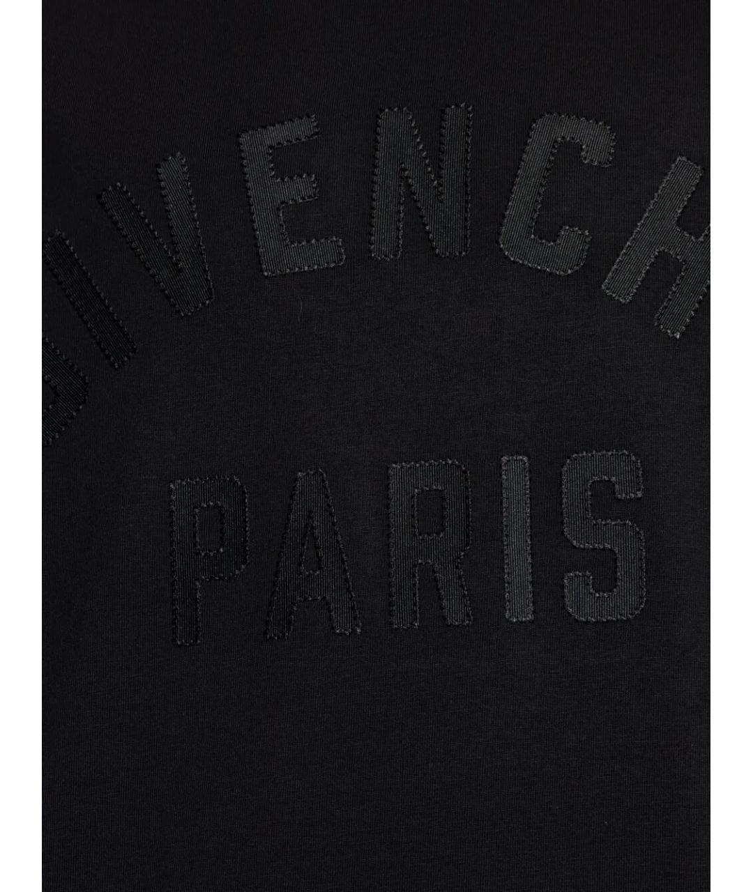 GIVENCHY Черная хлопковая футболка, фото 4