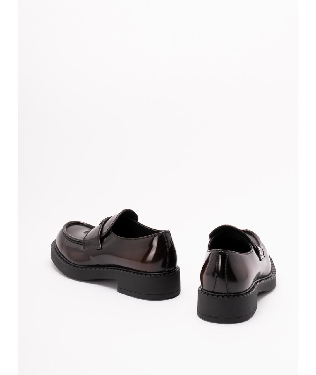 PRADA Черные кожаные лоферы, фото 3