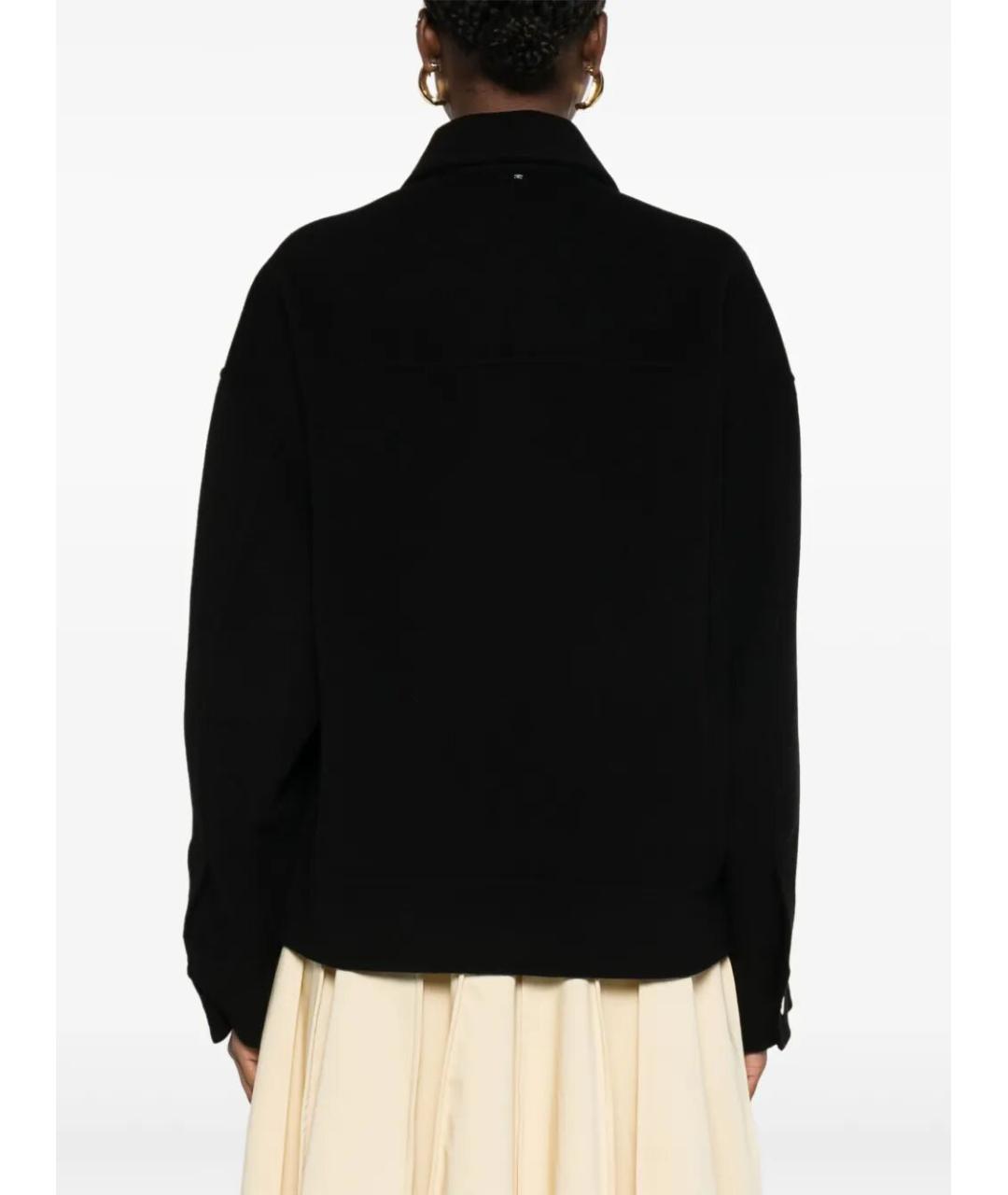 SPORTMAX Черное шерстяное пальто, фото 3