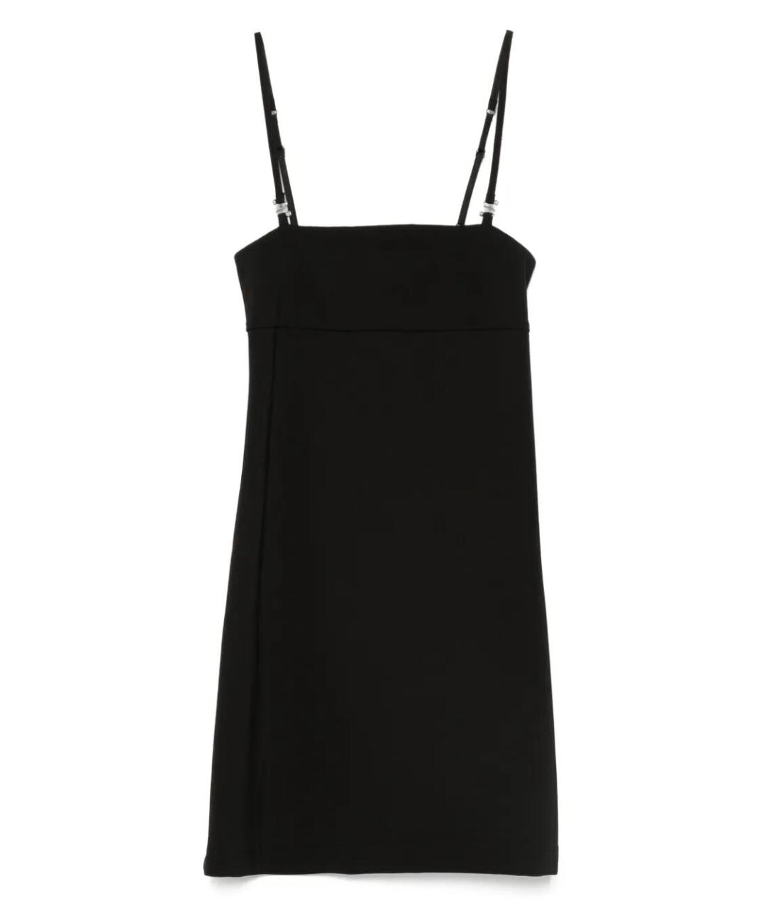 SPORTMAX Черное вискозное повседневное платье, фото 1