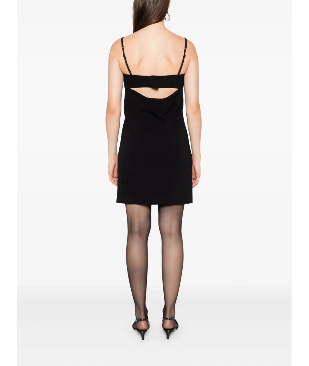 SPORTMAX Черное вискозное повседневное платье, фото 5