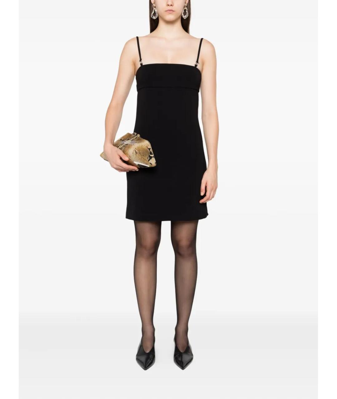 SPORTMAX Черное вискозное повседневное платье, фото 2