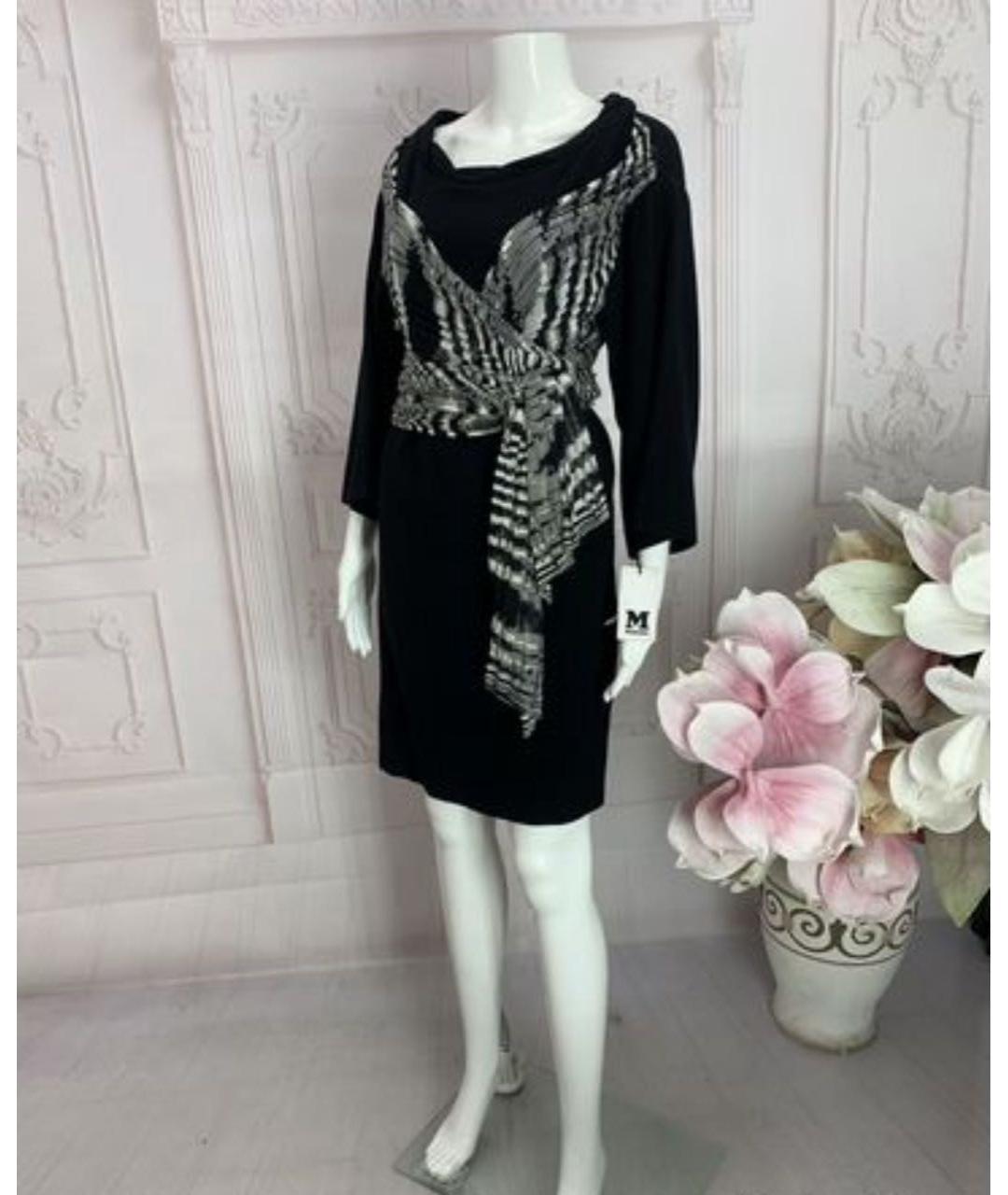 MISSONI Черное шерстяное повседневное платье, фото 5
