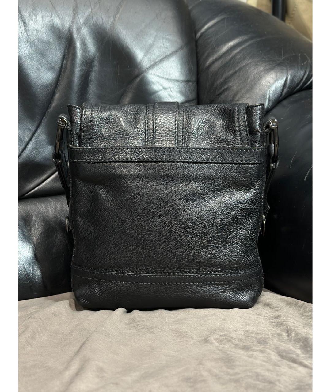 BURBERRY Черная кожаная сумка на плечо, фото 3