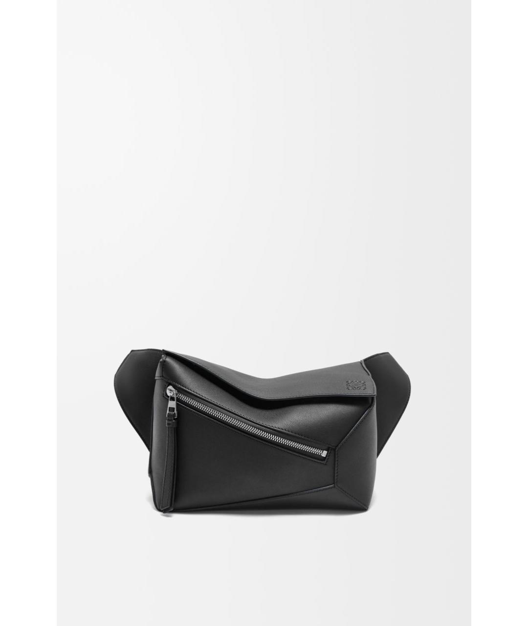 LOEWE Черная кожаная сумка на плечо, фото 4