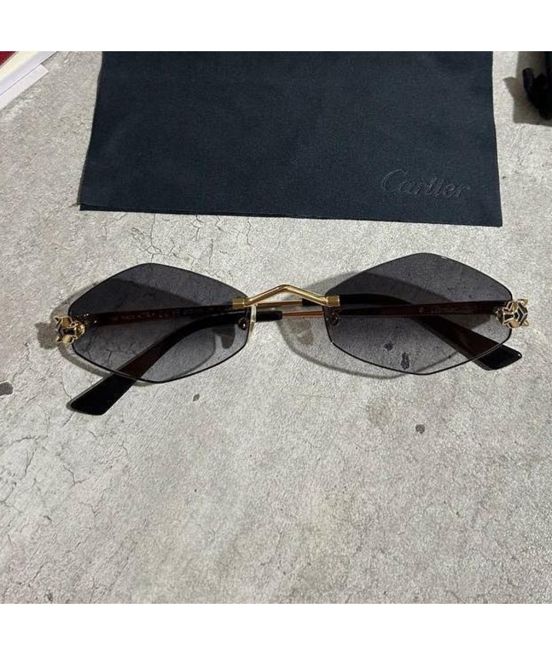 CARTIER Металлические солнцезащитные очки, фото 2