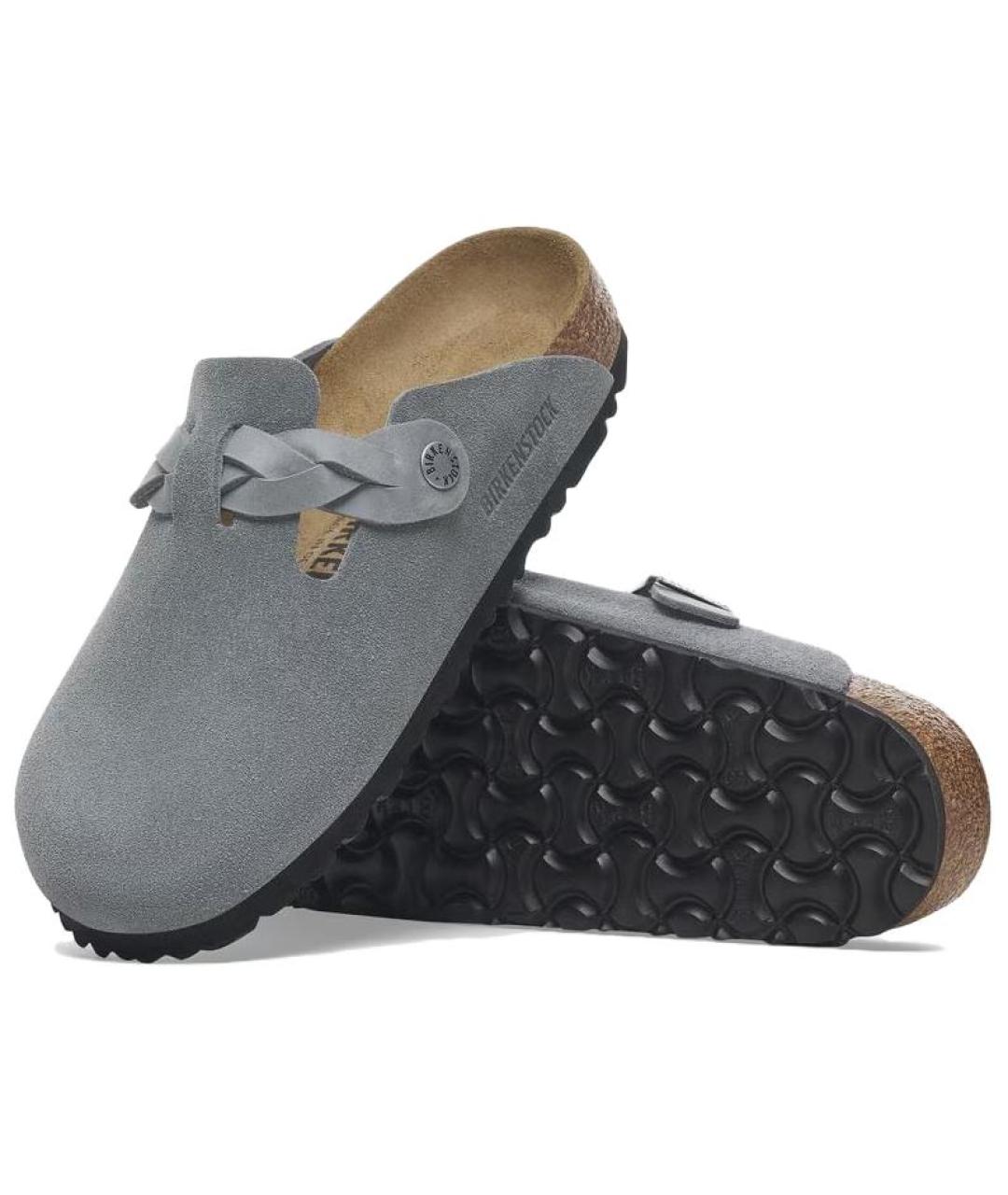 BIRKENSTOCK Серые сабо, фото 4