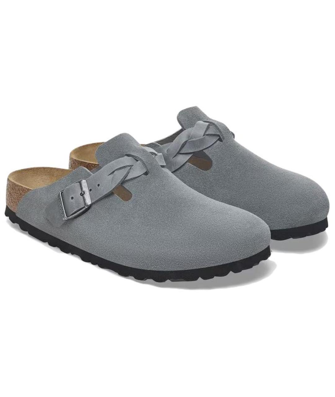 BIRKENSTOCK Серые сабо, фото 3