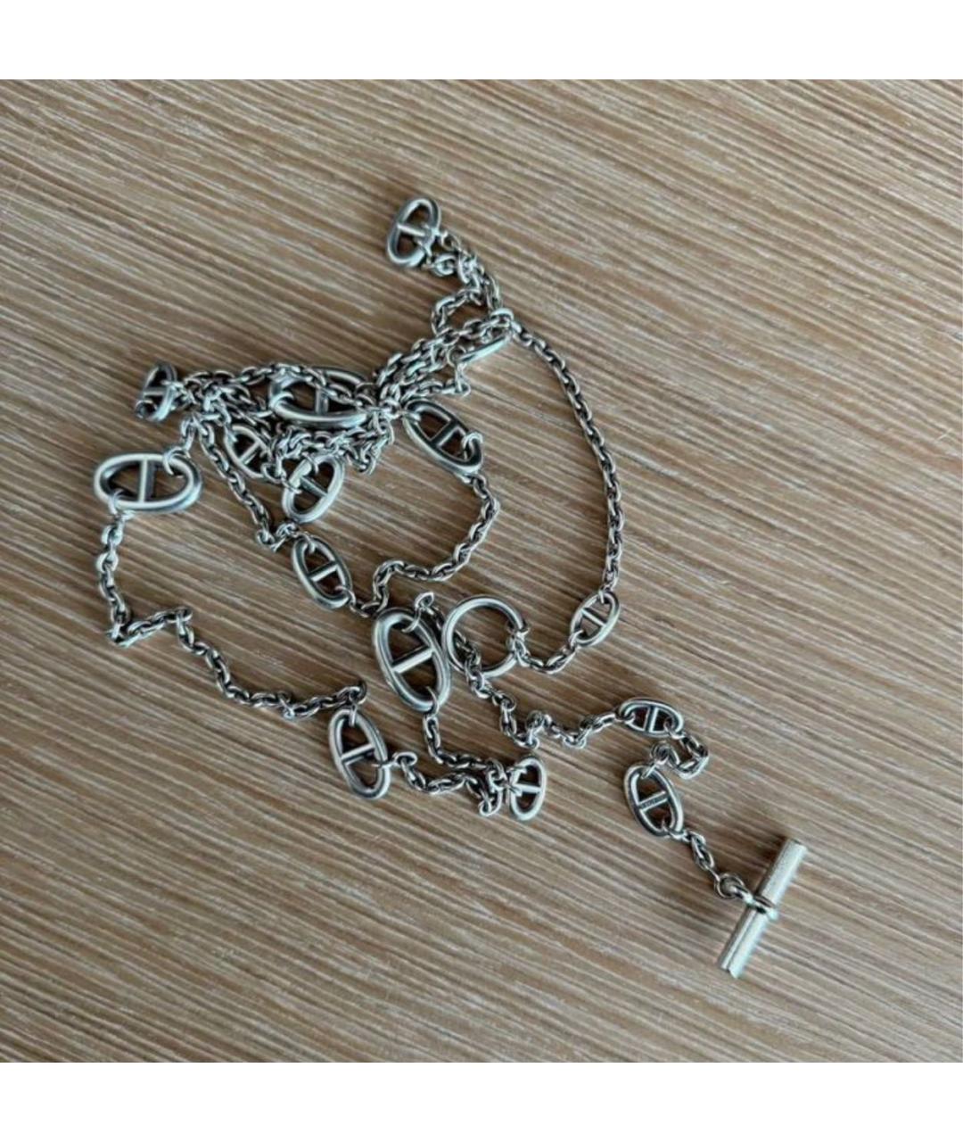 HERMES Серебряная серебряная цепочка, фото 2