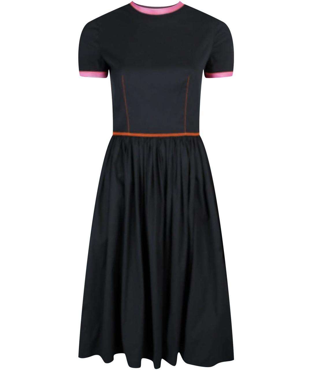 PRADA Черное хлопковое платье, фото 1