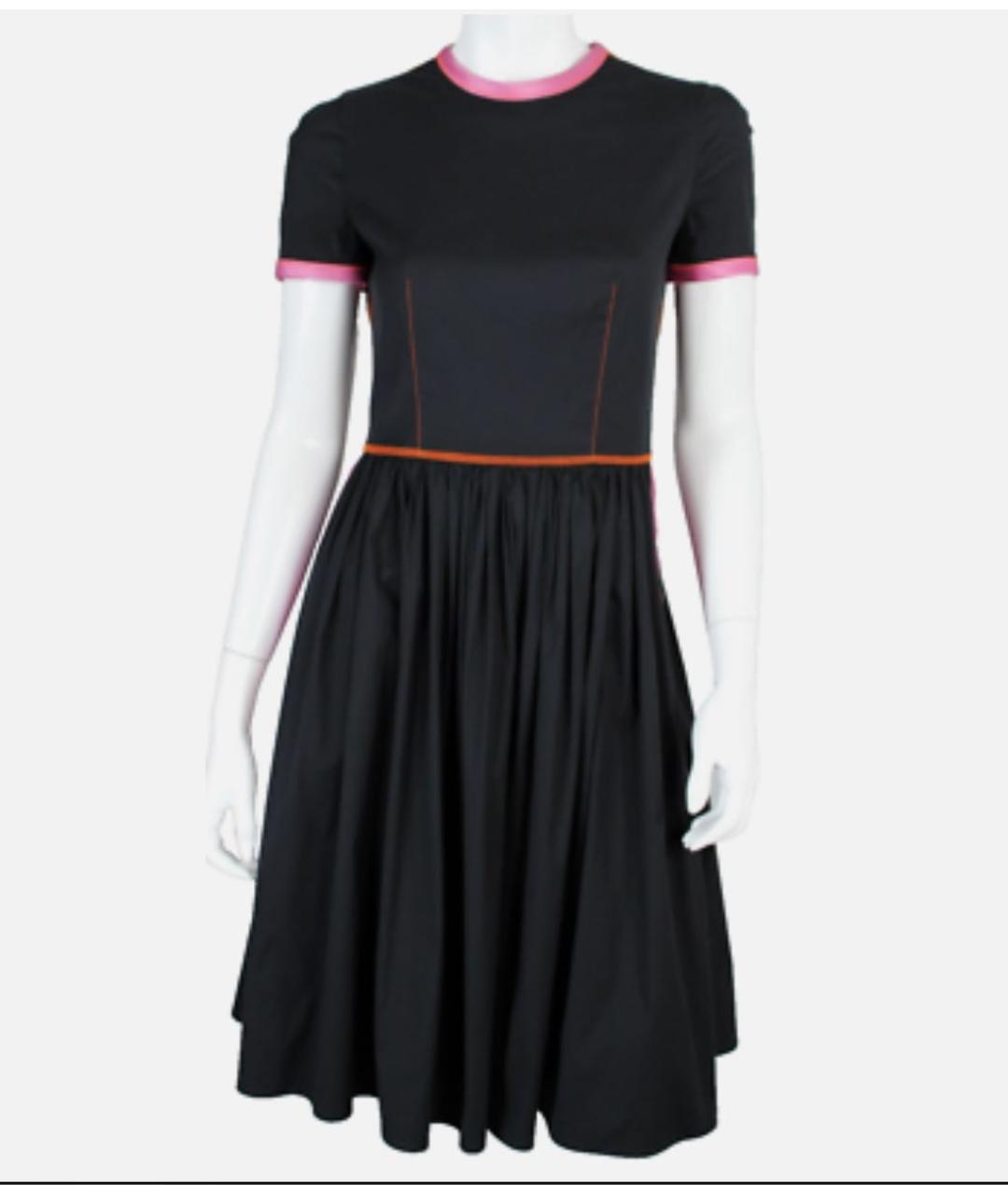 PRADA Черное хлопковое платье, фото 9