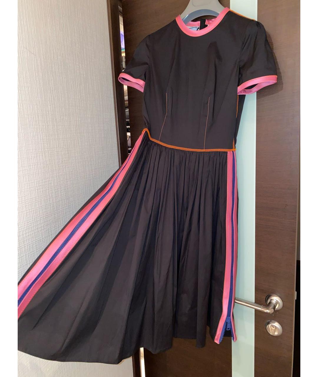 PRADA Черное хлопковое платье, фото 6