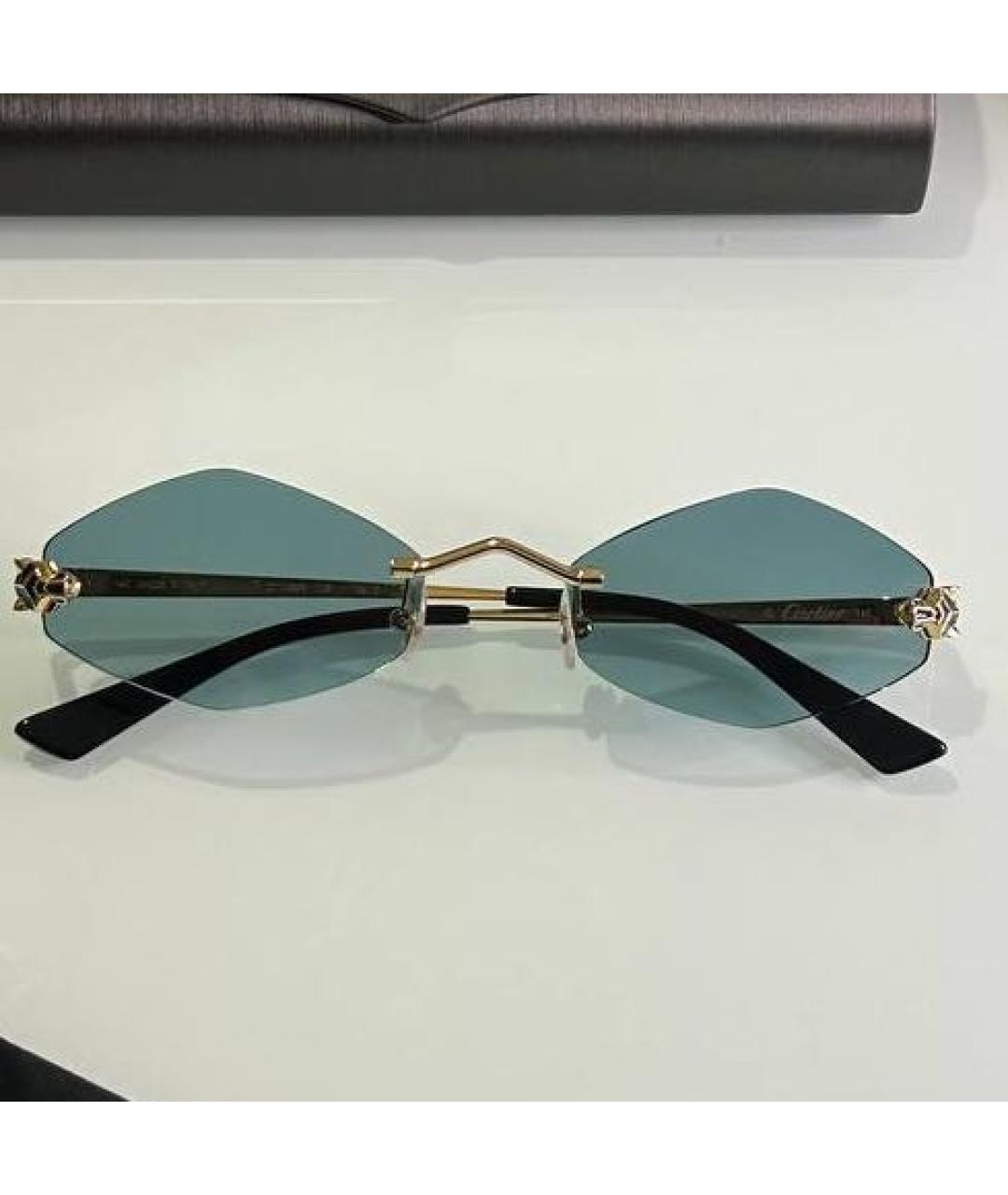 CARTIER Металлические солнцезащитные очки, фото 2