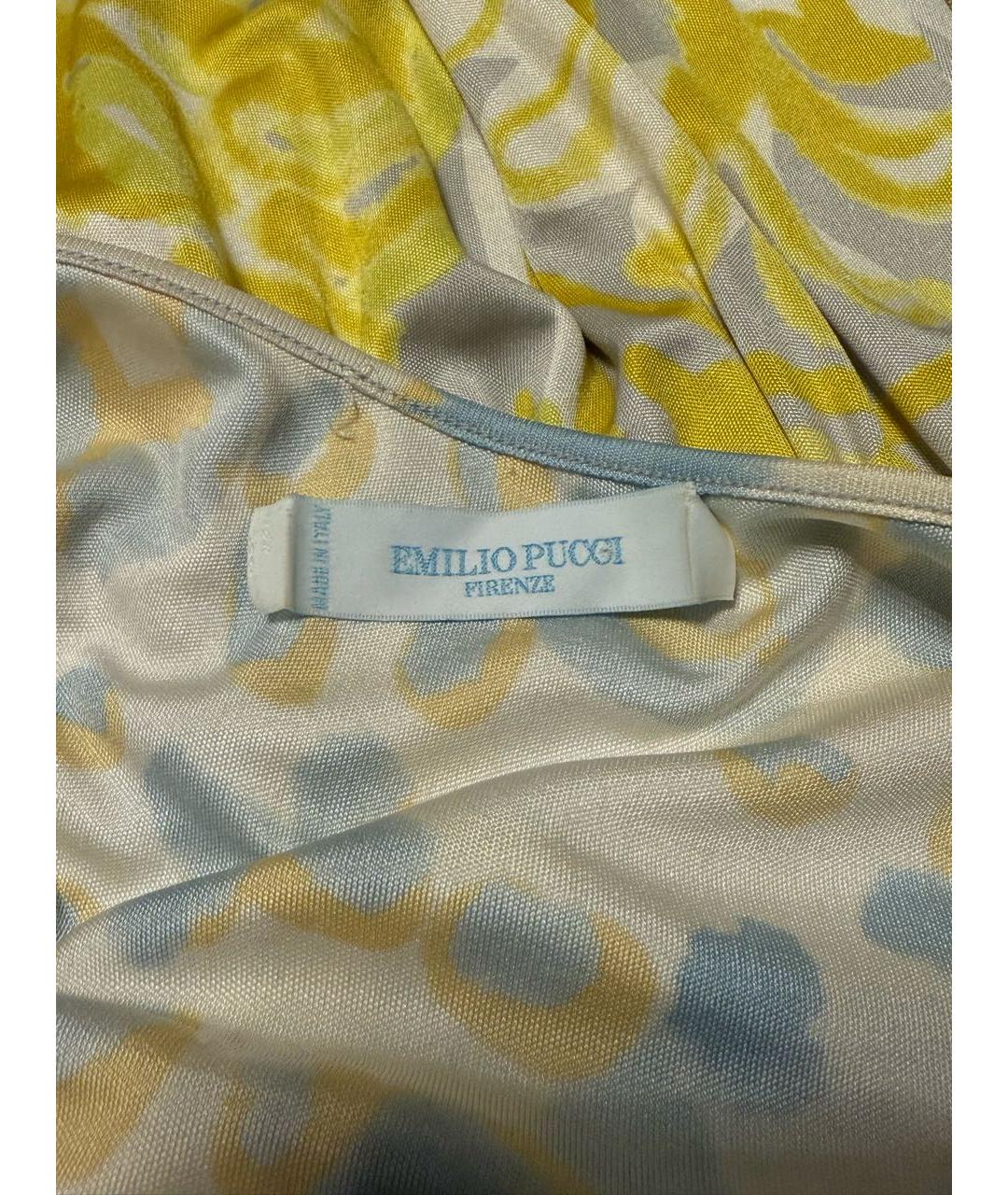 EMILIO PUCCI Мульти шелковый сарафан, фото 2