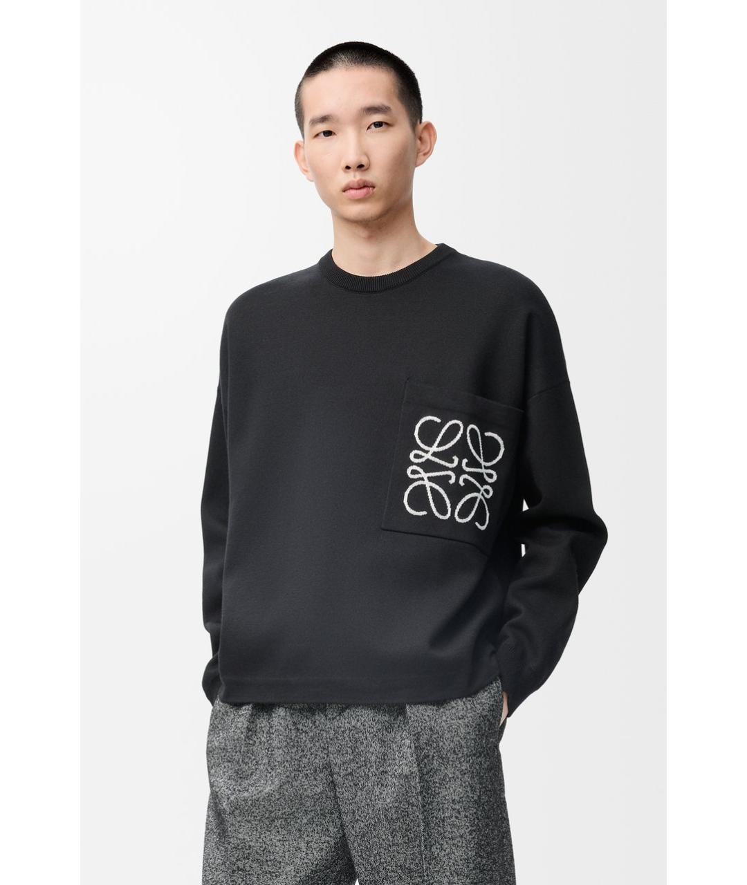 LOEWE Черный джемпер / свитер, фото 3
