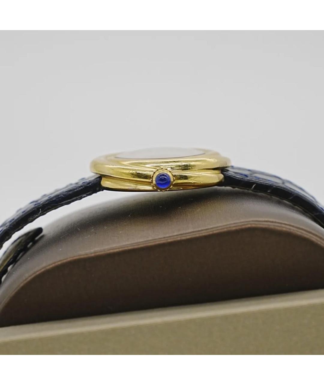 CARTIER Золотые серебряные часы, фото 8
