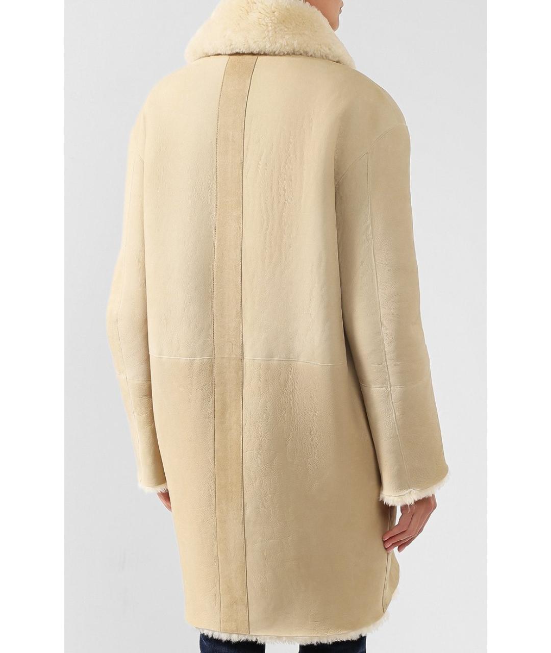 BOTTEGA VENETA Желтая дубленка, фото 5