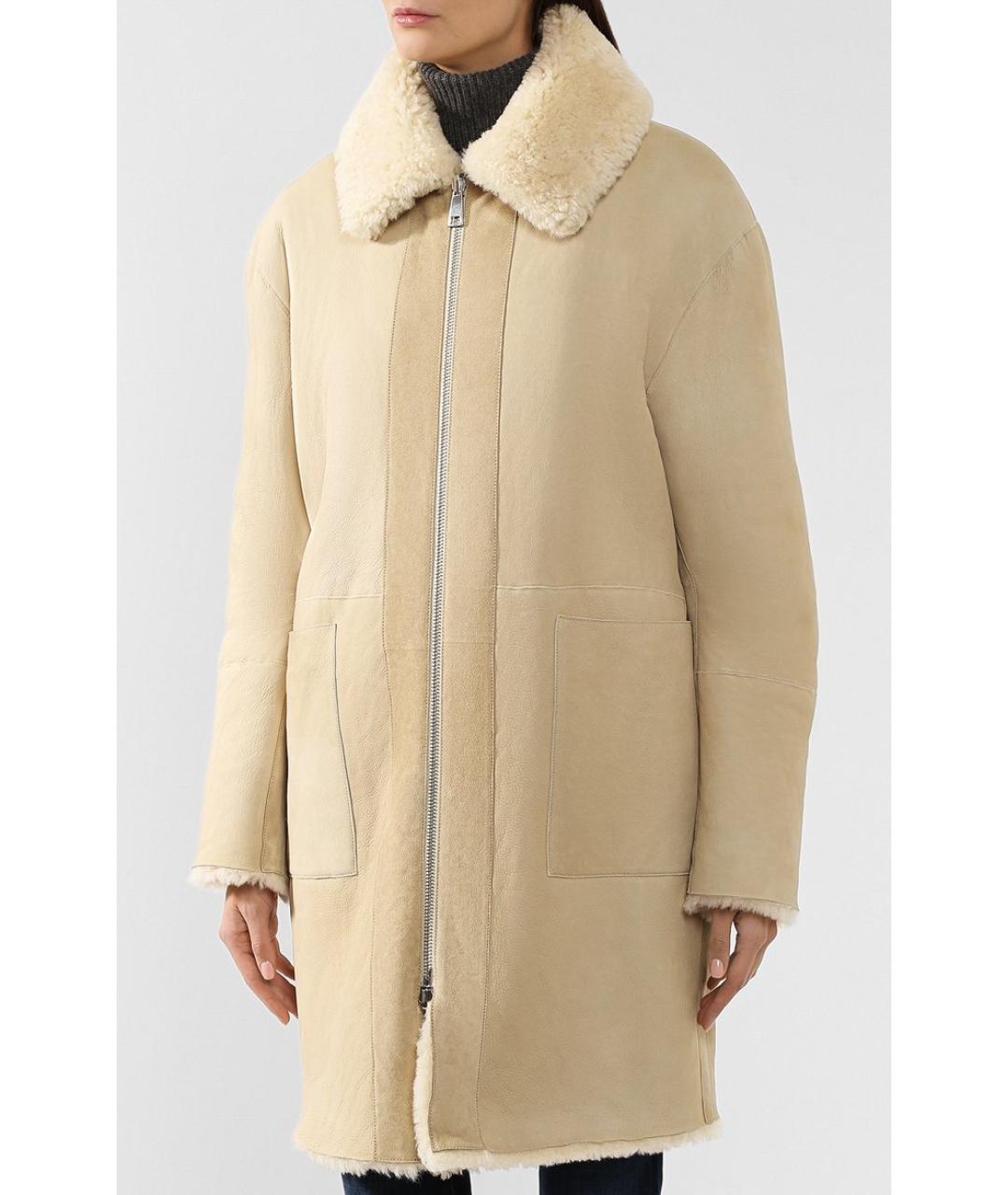 BOTTEGA VENETA Желтая дубленка, фото 4
