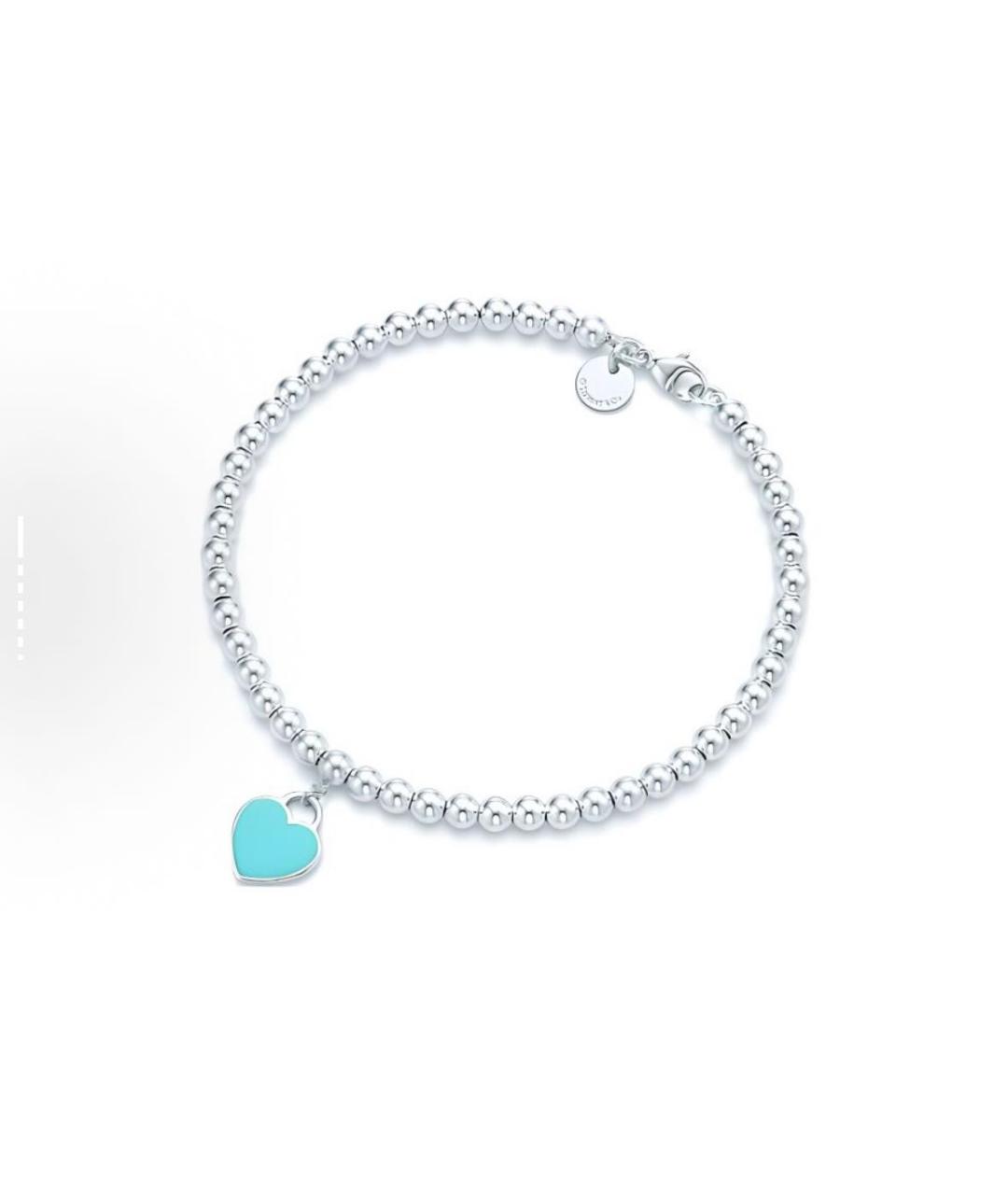 TIFFANY&CO Бирюзовый серебряный браслет, фото 6