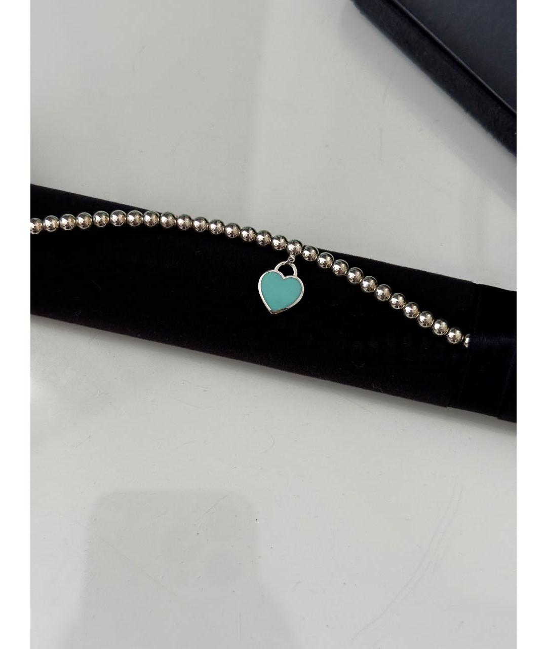 TIFFANY&CO Бирюзовый серебряный браслет, фото 5