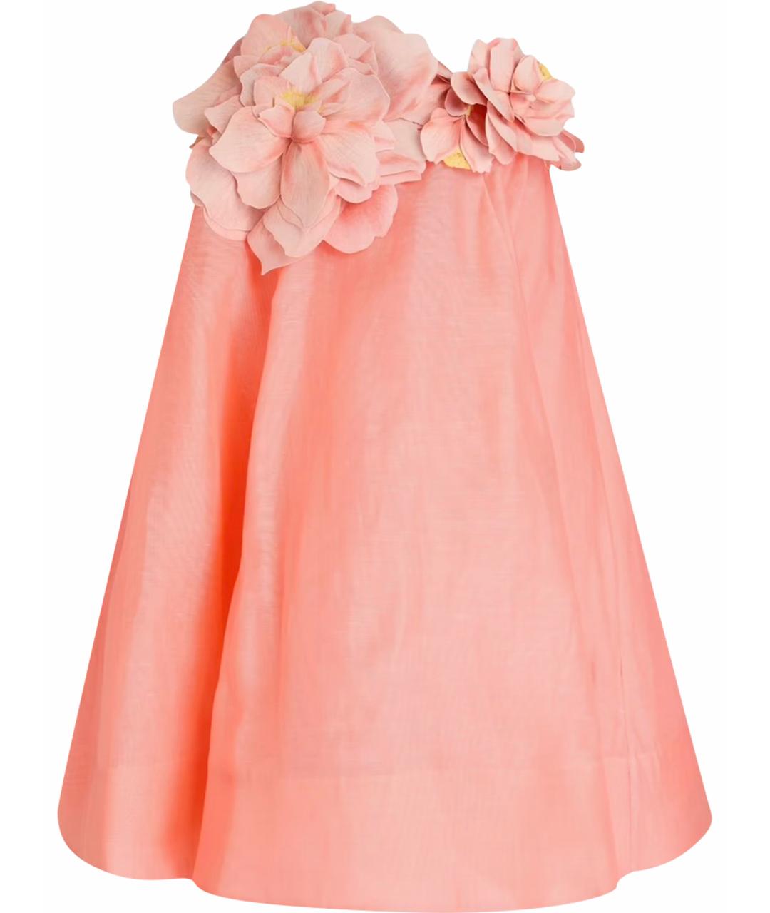ZIMMERMANN Коралловое коктейльное платье, фото 1
