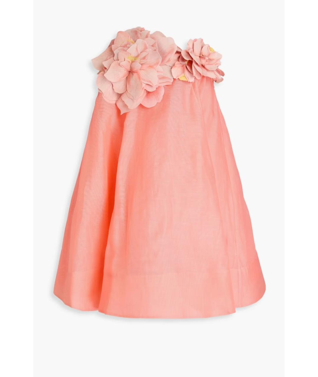 ZIMMERMANN Коралловое коктейльное платье, фото 10