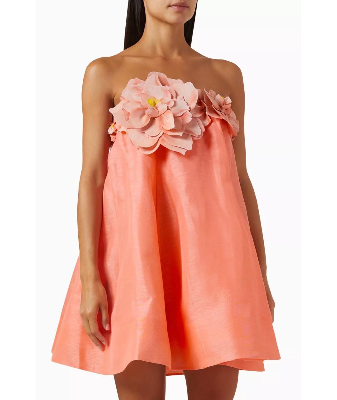 ZIMMERMANN Коралловое коктейльное платье, фото 6