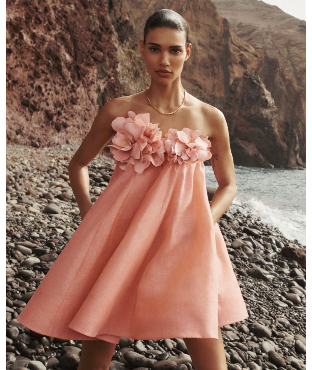 ZIMMERMANN Коралловое коктейльное платье, фото 4