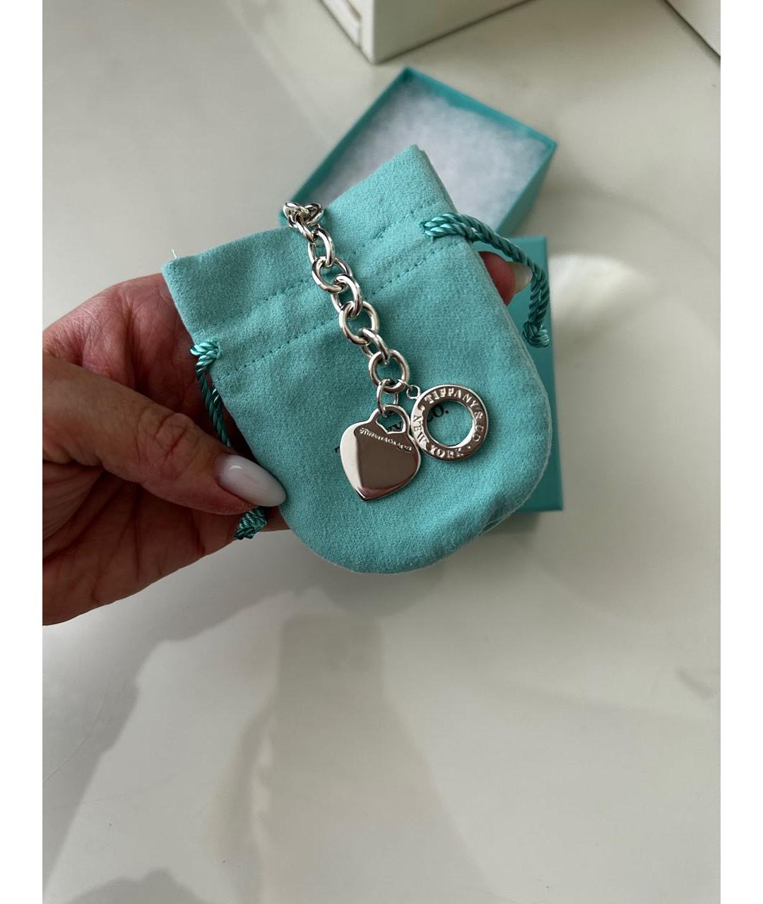 TIFFANY&CO Серебрянный серебряный браслет, фото 4