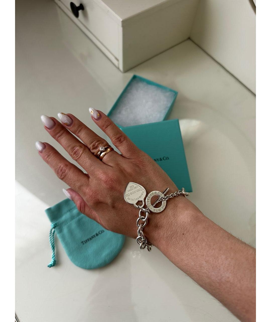 TIFFANY&CO Серебрянный серебряный браслет, фото 5