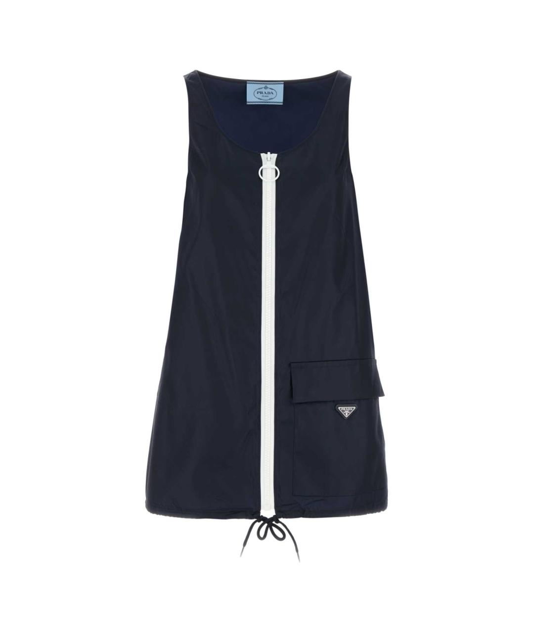 PRADA Синее полиамидовое повседневное платье, фото 1