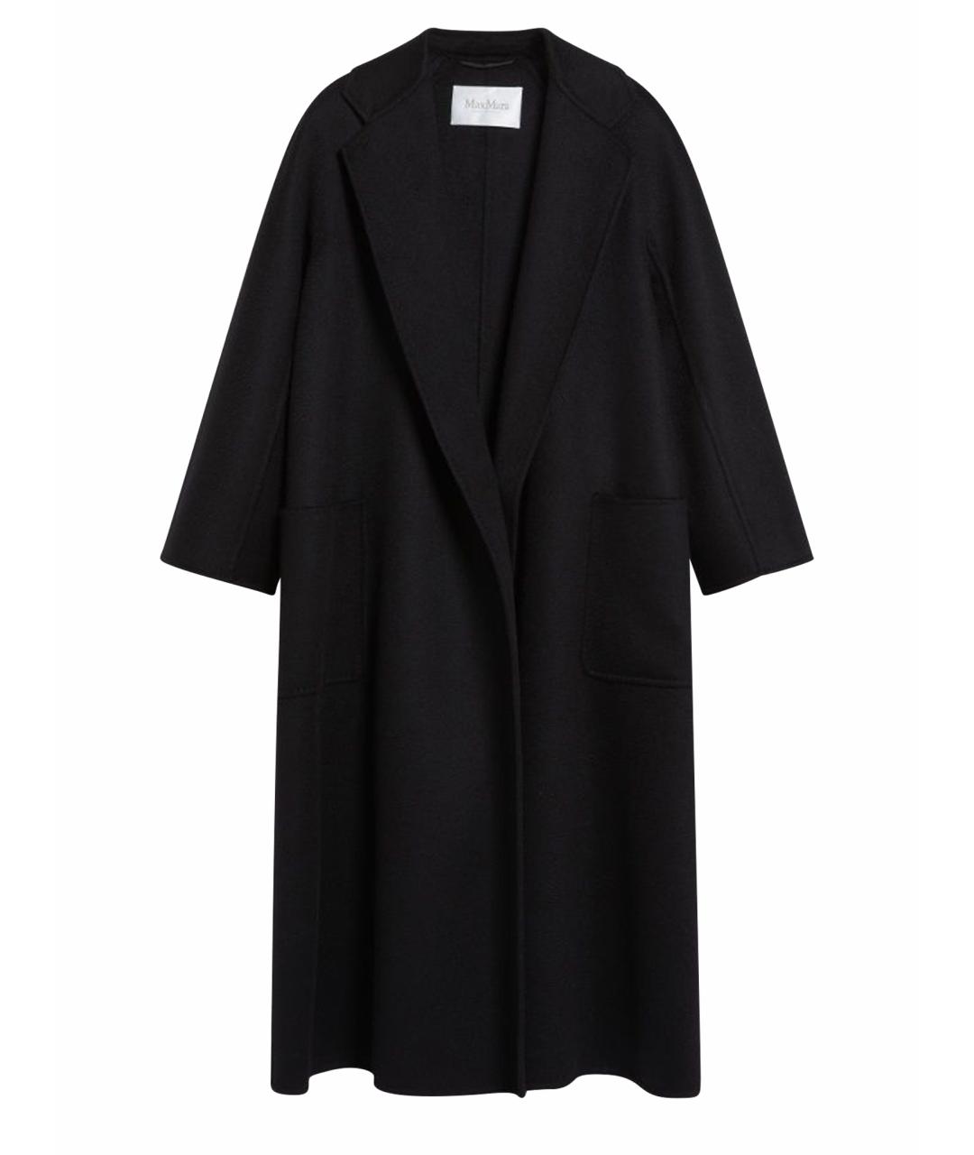 MAX MARA Черное кашемировое пальто, фото 1
