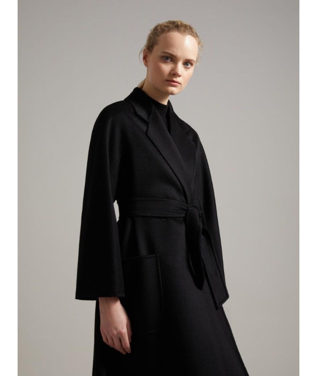 MAX MARA Черное кашемировое пальто, фото 5