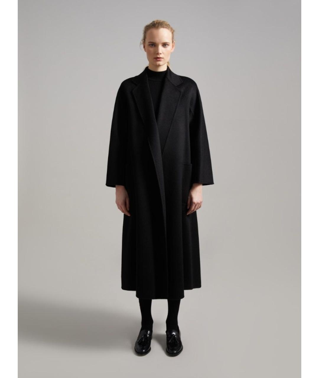 MAX MARA Черное кашемировое пальто, фото 2