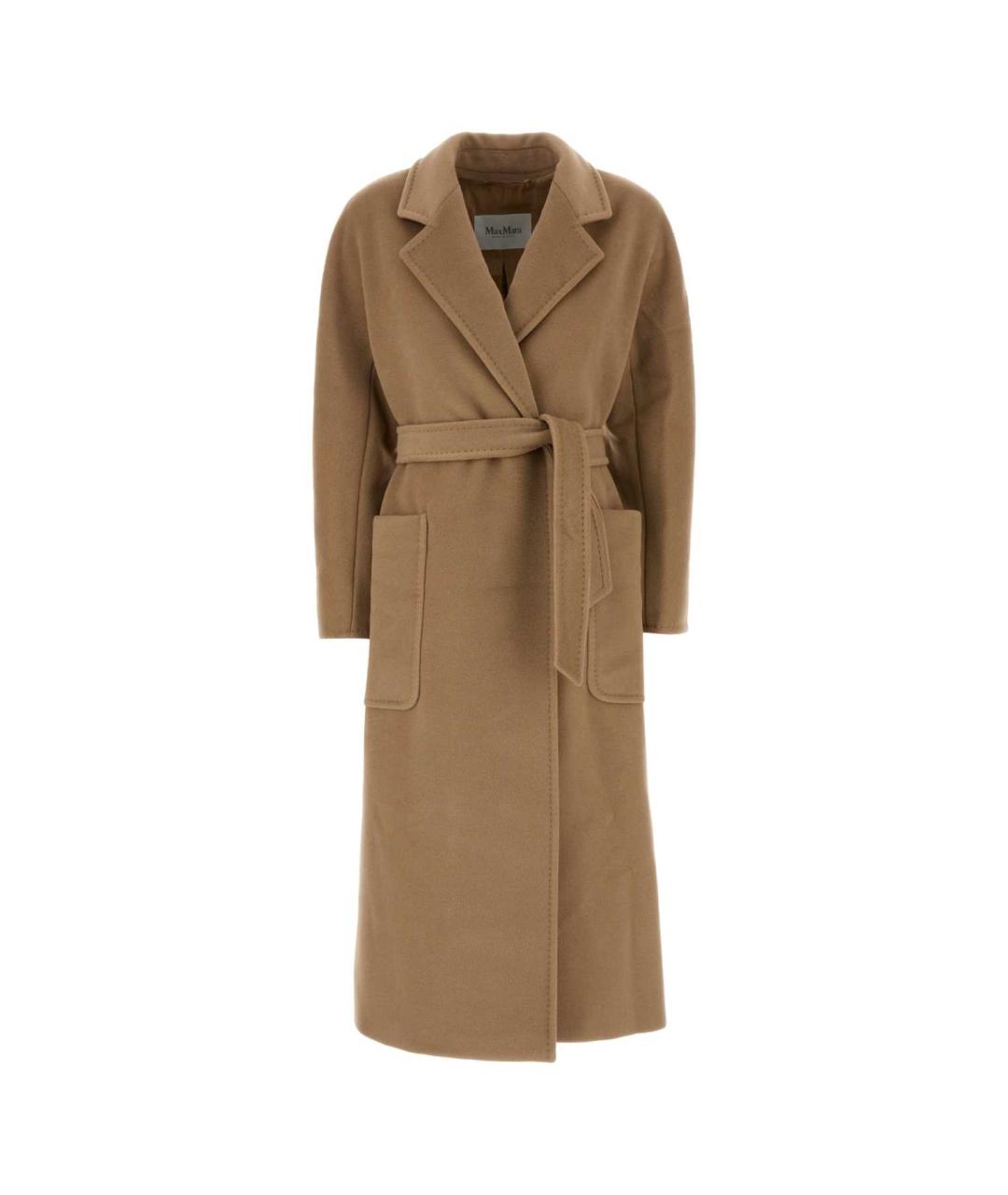 MAX MARA Бежевое шерстяное пальто, фото 1