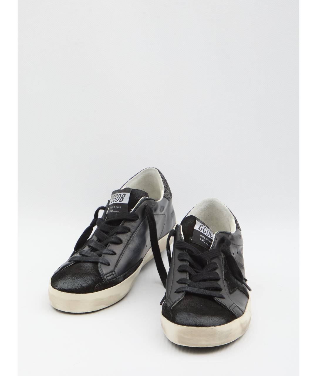 GOLDEN GOOSE DELUXE BRAND Черные кожаные кеды, фото 5