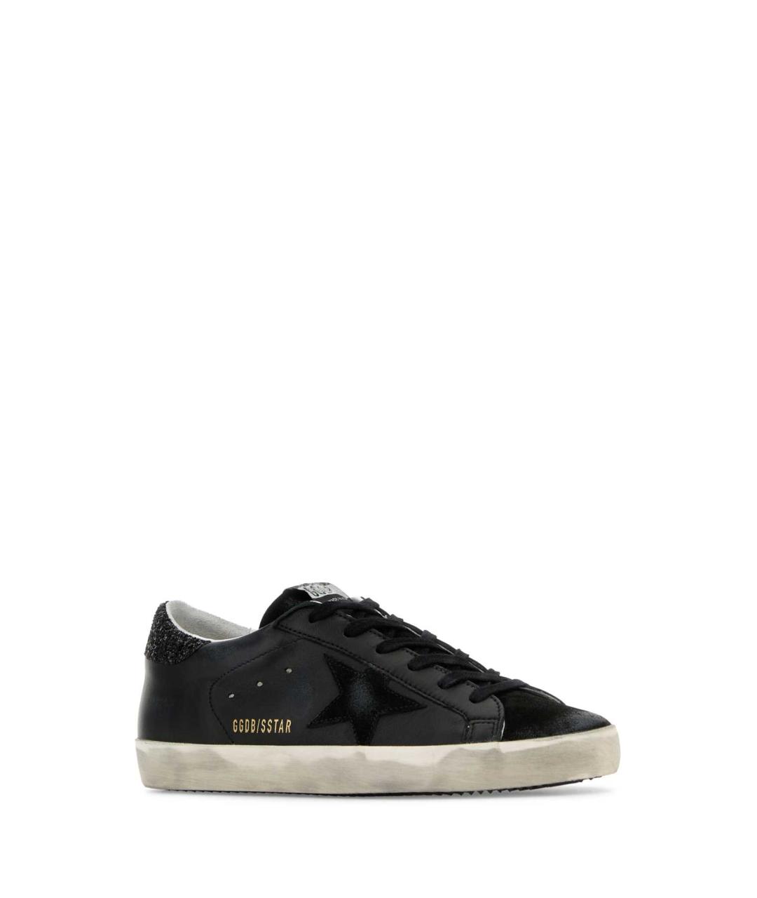 GOLDEN GOOSE DELUXE BRAND Черные кожаные кеды, фото 2