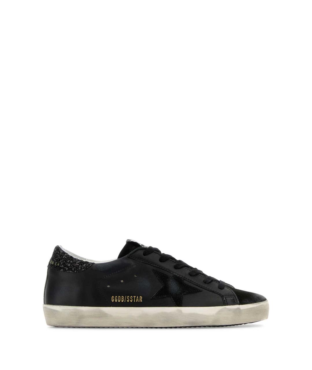GOLDEN GOOSE DELUXE BRAND Черные кожаные кеды, фото 1