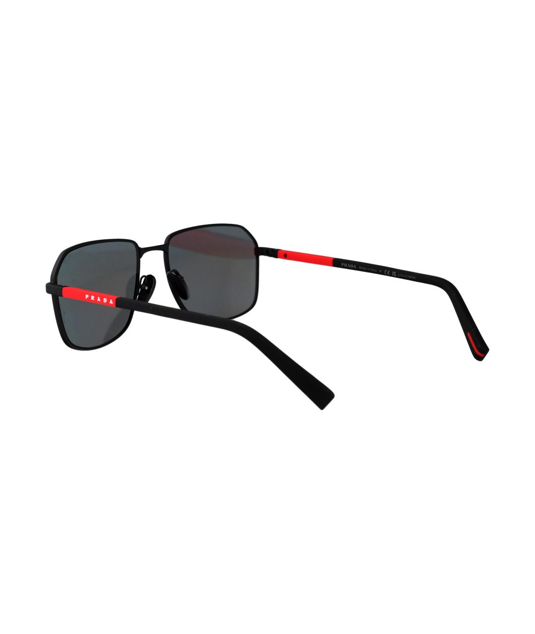 PRADA Черные металлические солнцезащитные очки, фото 4