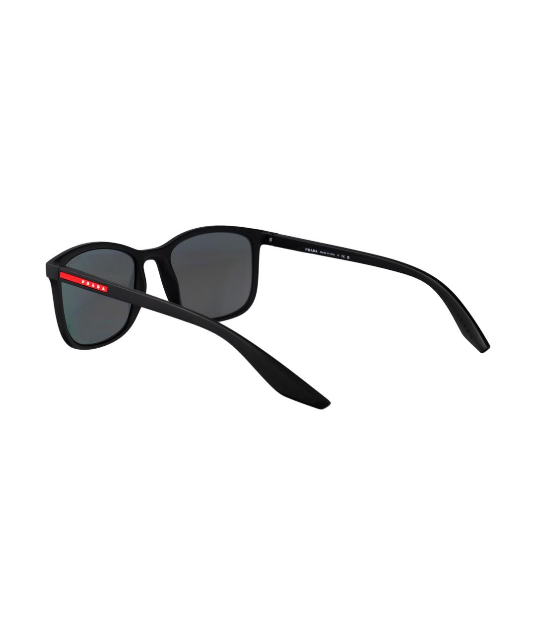 PRADA Черные пластиковые солнцезащитные очки, фото 4